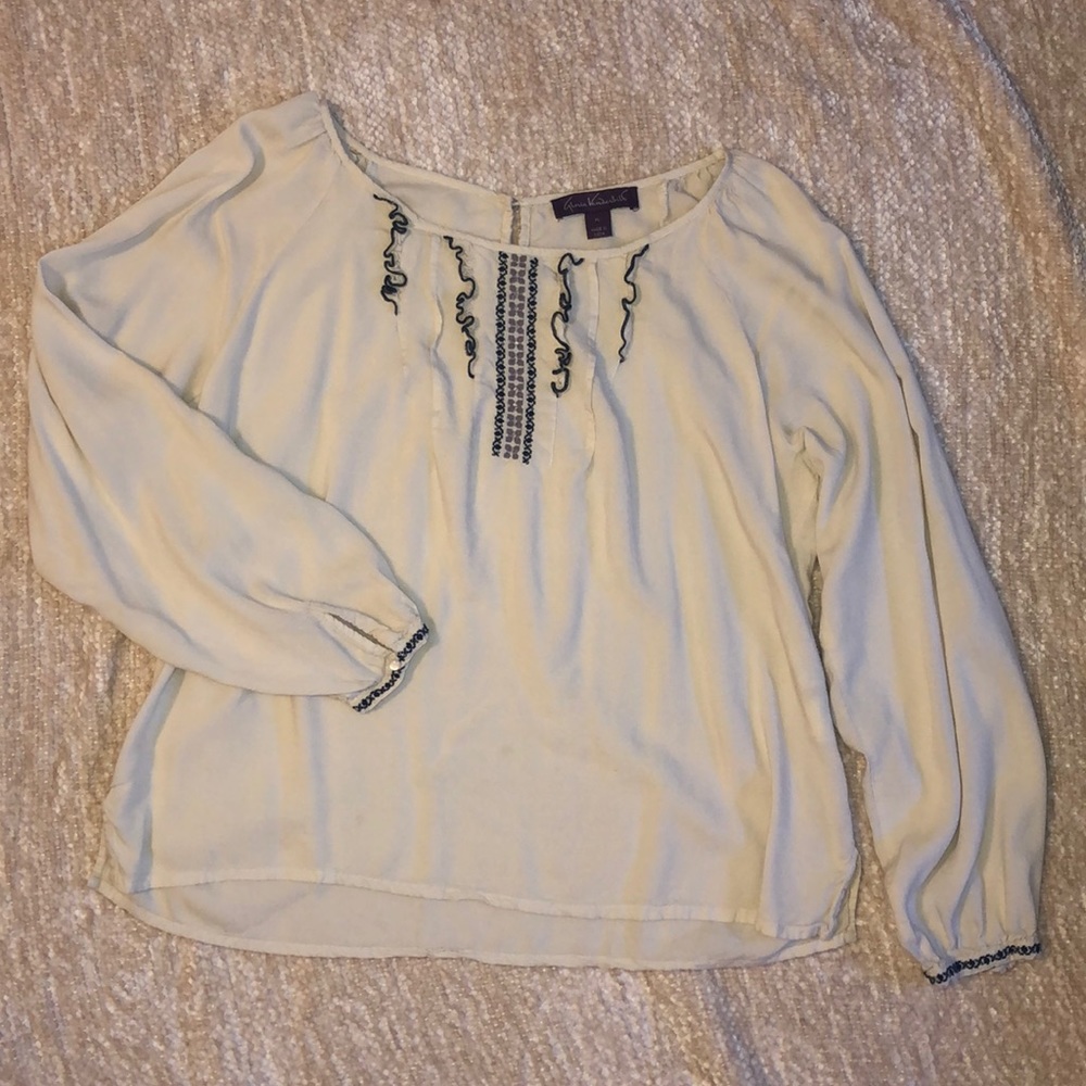 Gloria Vanderbilt Long Sleeve Blouse LG